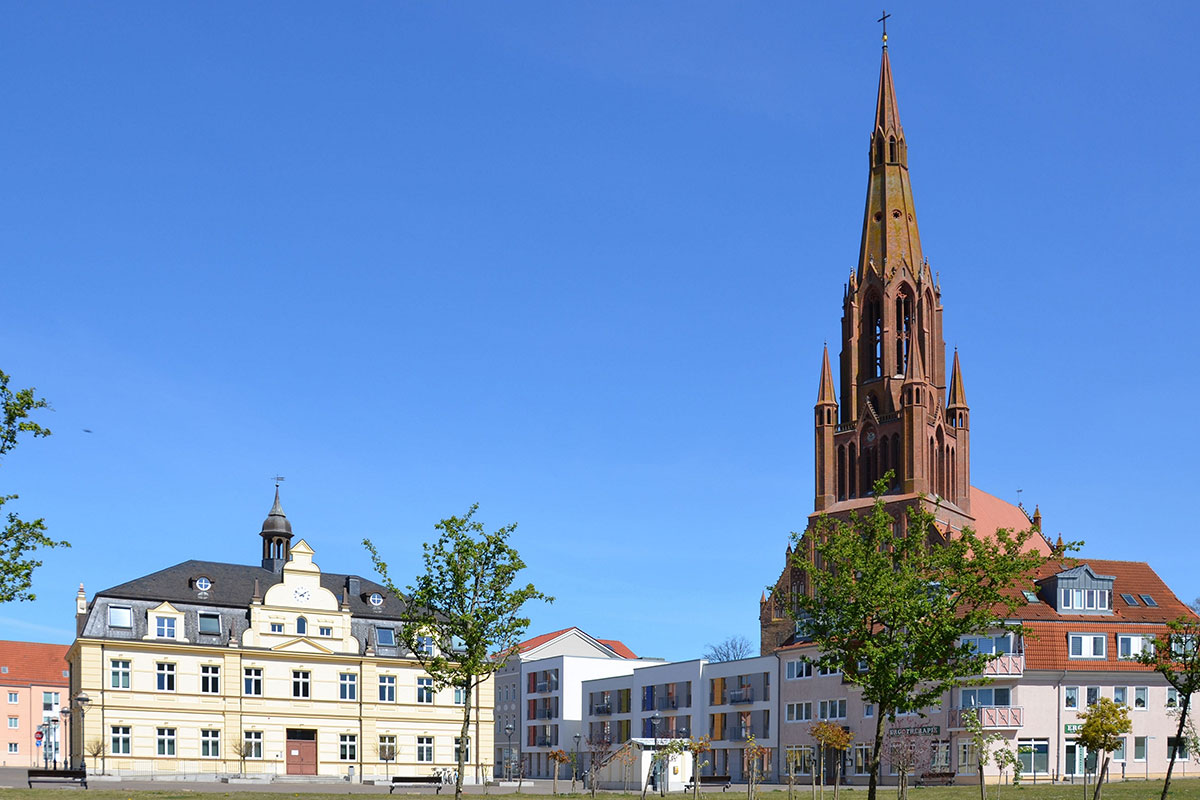 Rathaus und St. Bartholomaei-Kirche, Hansestadt Demmin