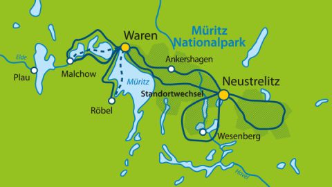 Sterntouren Waren/ Mecklenburger Seenplatte