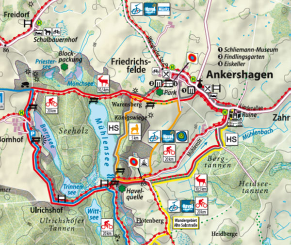 Wanderweg Ankershagen - Bornhof